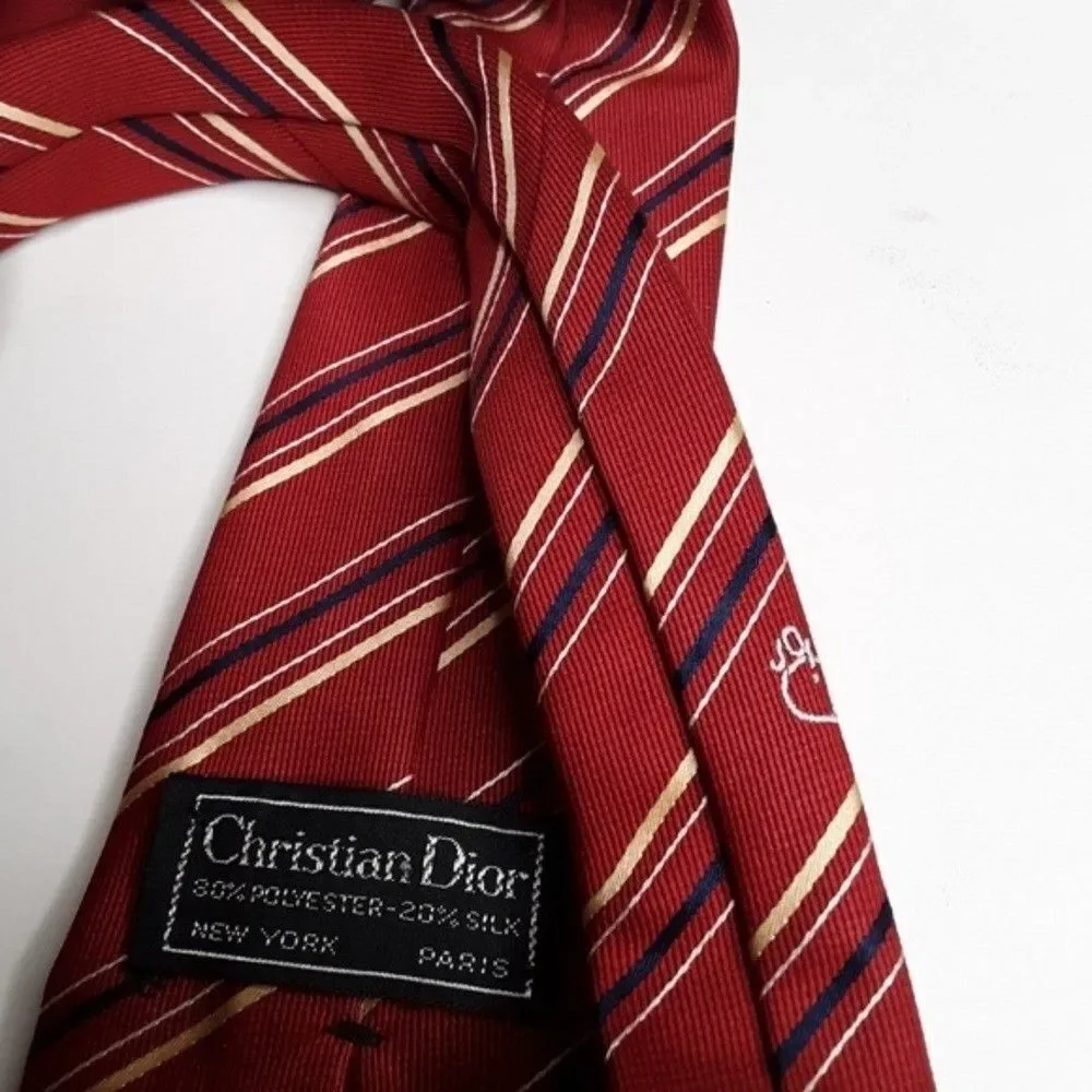 Christian Dior Vintage Men Tie - Picture 7 of 7